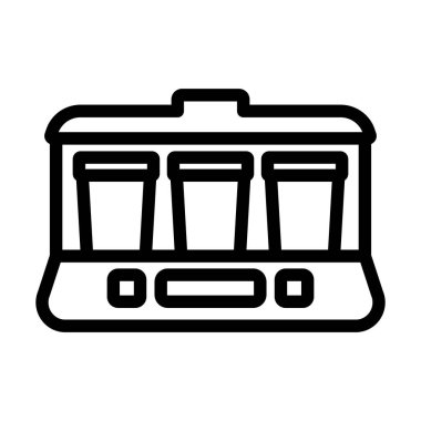Yogurt Maker Machine Icon. Bold outline design with editable stroke width. Vector Illustration.