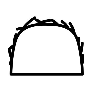 Hay Stack Icon. Bold outline design with editable stroke width. Vector Illustration.