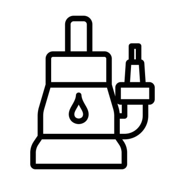 Submersible Water Pump Icon. Bold outline design with editable stroke width. Vector Illustration.