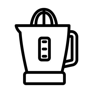 Citrus Juicer Machine Icon. Bold outline design with editable stroke width. Vector Illustration.