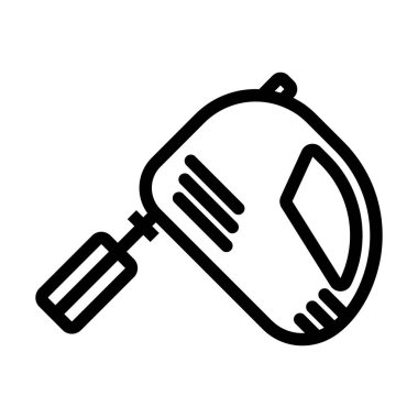 Kitchen Hand Mixer Icon. Bold outline design with editable stroke width. Vector Illustration.