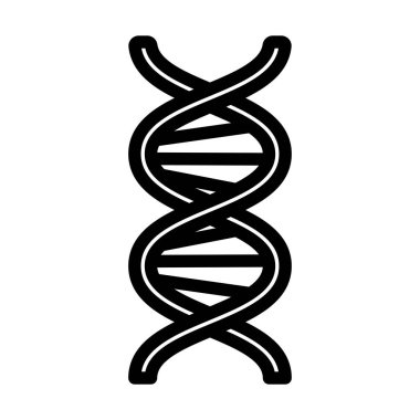 DNA Simgesi. Düzenlenebilir genişlikte kalın tasarım. Vektör İllüstrasyonu.