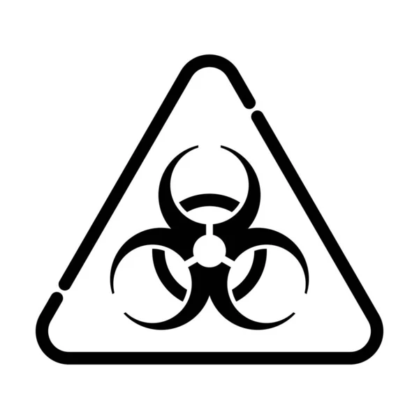 Ikoon Van Biohazard Vet Ontwerp Met Aanpasbare Slagbreedte Vector Illustratie — Stockvector