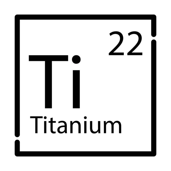 Ikoon Van Scheikunde Element Vet Ontwerp Met Aanpasbare Slagbreedte Vector — Stockvector