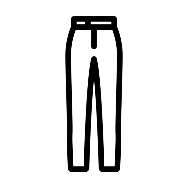 Pantalones Negocios Icono Diseño Contorno Audaz Con Ancho Carrera Editable — Archivo Imágenes Vectoriales