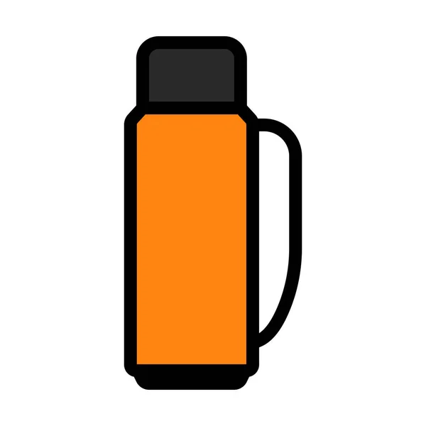 Alpinist Vacuum Flask Icon Esboço Negrito Editável Com Design Preenchimento —  Vetores de Stock