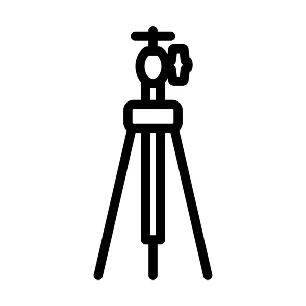 Icon Photo Tripod 具有可编辑笔划宽度的大胆的轮廓设计 病媒图解 — 图库矢量图片