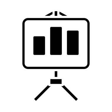 Analitik Duruş Simgesi. Siyah Şablon Tasarımı. Vektör İllüstrasyonu.