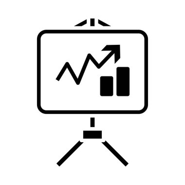 Analitik Duruş Simgesi. Siyah Şablon Tasarımı. Vektör İllüstrasyonu.