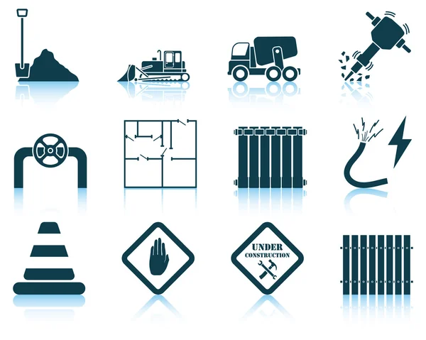 Set bouw pictogram — Stockvector