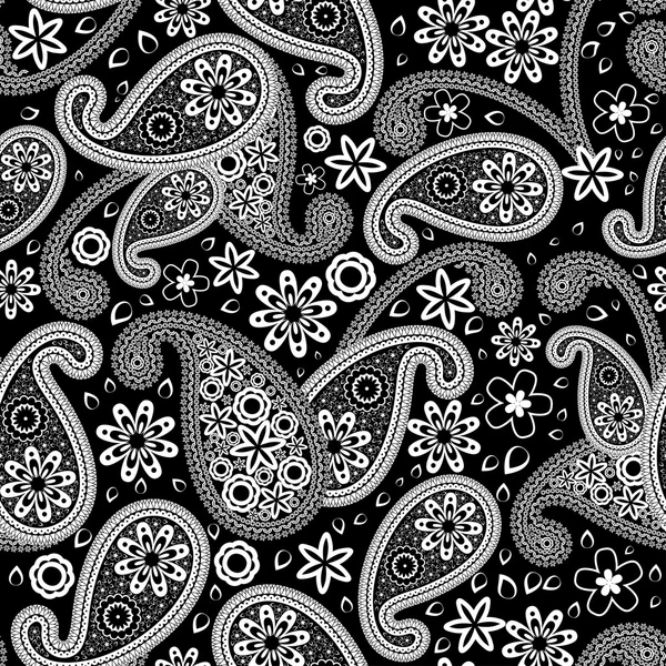 Oosterse naadloze paisley patroon — Stockvector