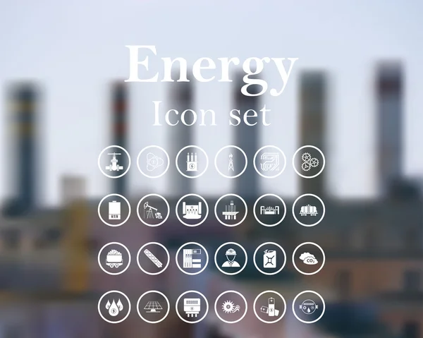 Energy icon set — Stock Vector