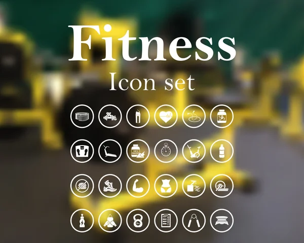 Fitness icon set — Stock Vector