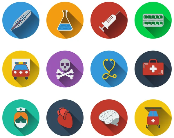 Conjunto de icono médico — Vector de stock