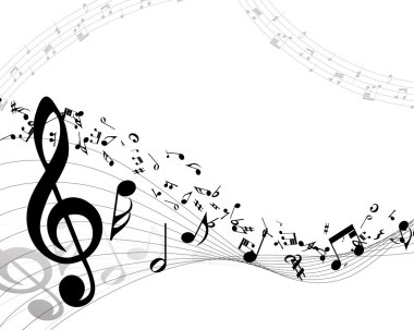 müzik arka plan illüstrasyon