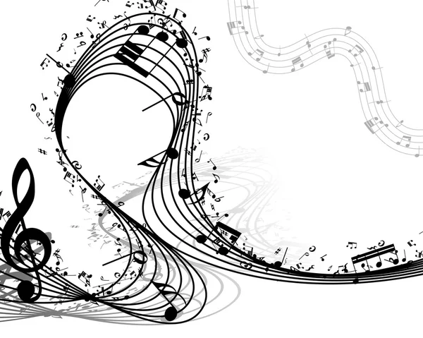 Ilustración de fondo musical — Archivo Imágenes Vectoriales
