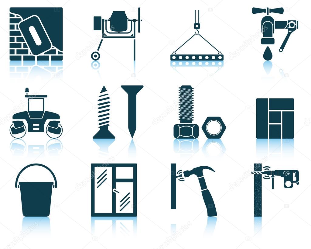 Set of construction icons