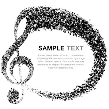 Müzik notaları arkaplanı