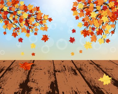 Sonbahar arka plan kopya alanı