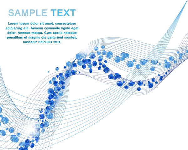 Diseño de líneas de agua espacio de copia — Vector de stock