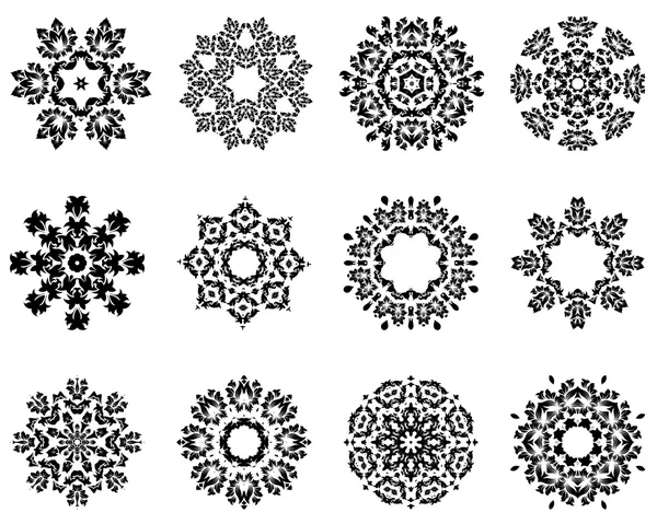 Kar taneleri şeklinde süsler