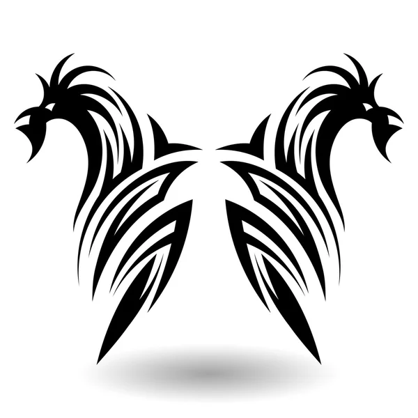 Tatuaje tribal dibujado a mano — Vector de stock