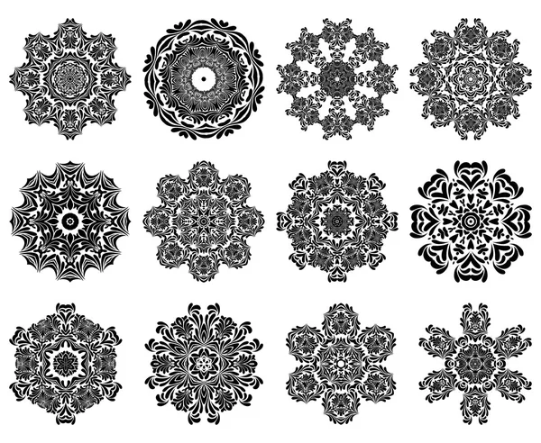 Kar taneleri şeklinde süsler