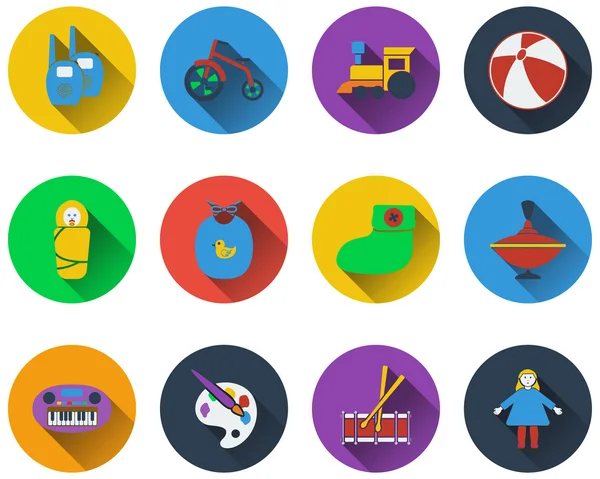 Set of baby icons — Stock Vector