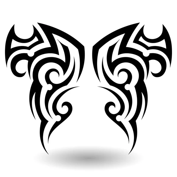 Tatuaje tribal dibujado a mano — Vector de stock