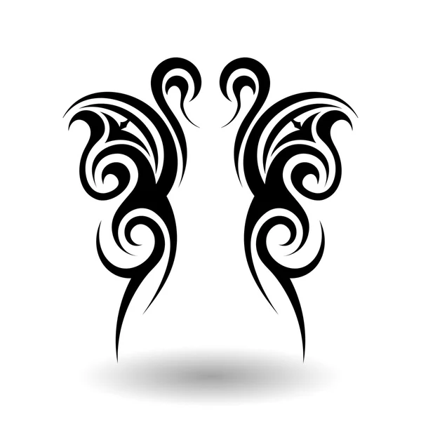 Hand getrokken Tribal Tattoo — Stockvector