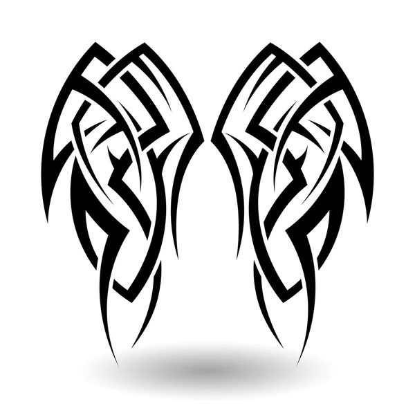 Hand getrokken Tribal Tattoo — Stockvector
