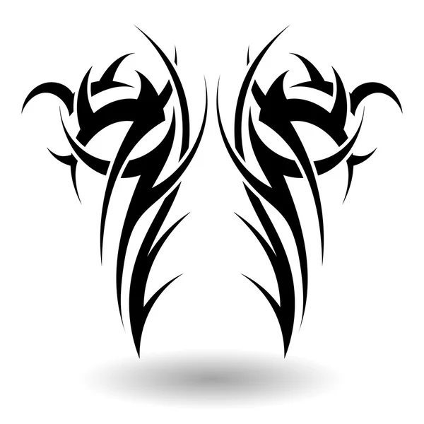 Hand getrokken Tribal Tattoo — Stockvector