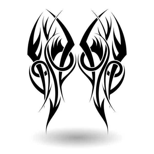 Hand getrokken Tribal Tattoo — Stockvector