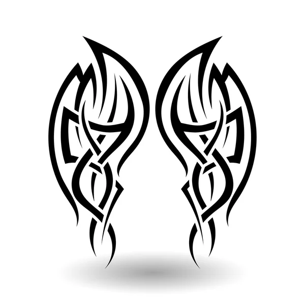 Tatuaje tribal dibujado a mano — Vector de stock