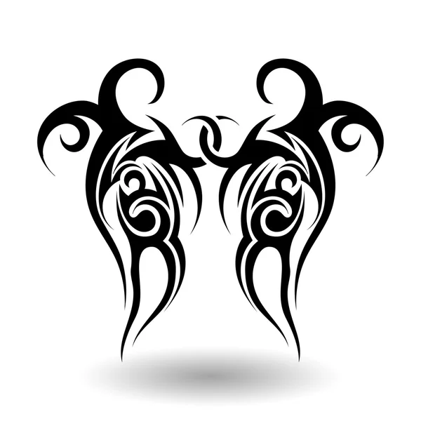 Hand getrokken Tribal Tattoo — Stockvector