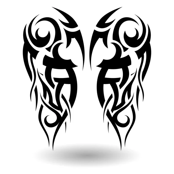 Hand getrokken Tribal Tattoo — Stockvector