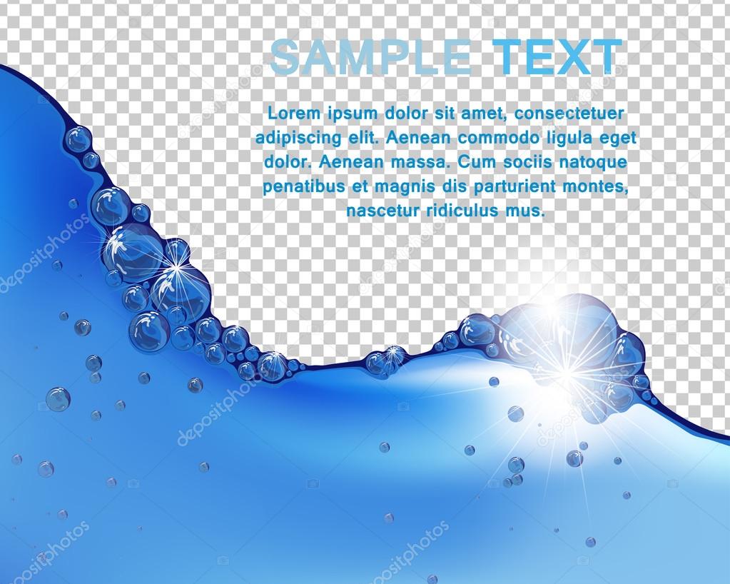 Water Background with Copy Space