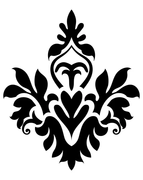 Emblème dans le style Damas — Image vectorielle