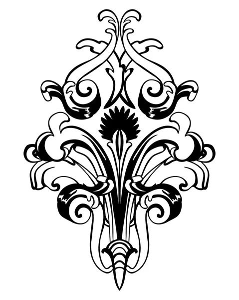 Emblema en estilo Damasco — Vector de stock