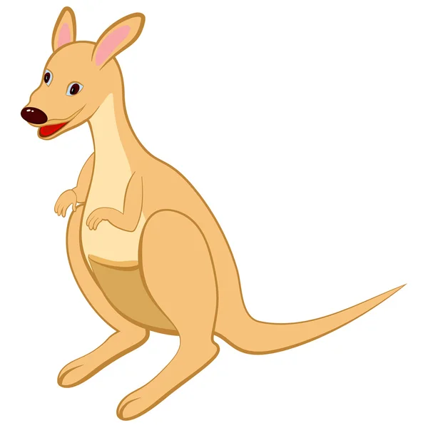 Lustiges Cartoon-Känguru — Stockvektor