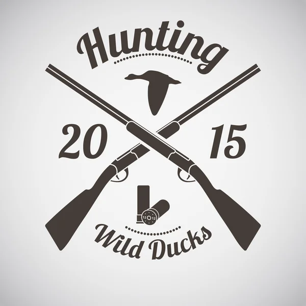 Hunting Emblem — Stock Vector
