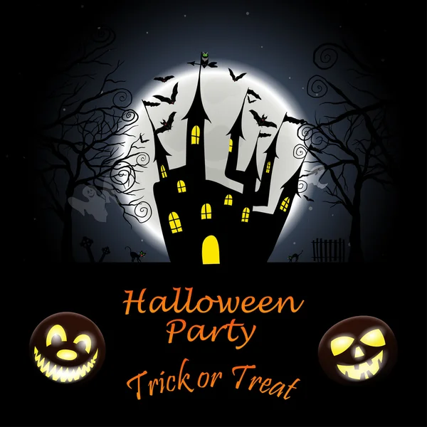 Halloween wenskaart — Stockvector