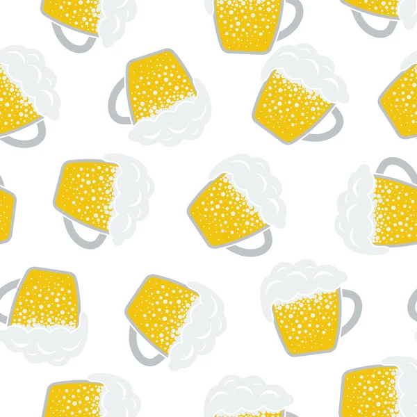 Seamless Oktoberfest Pattern — Stock Vector