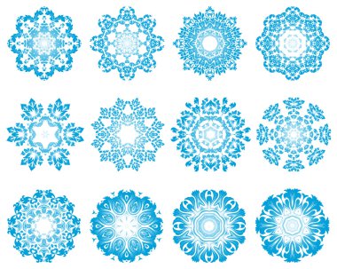 On iki daire kar taneleri