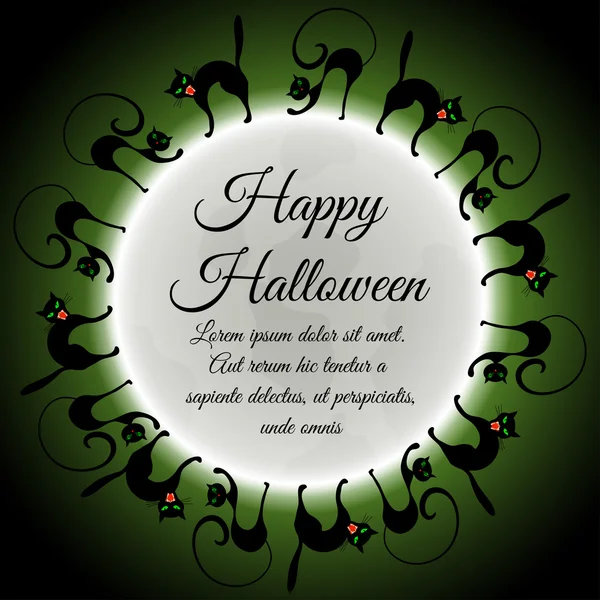 Halloween wenskaart — Stockvector