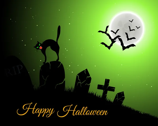 Halloween wenskaart — Stockvector