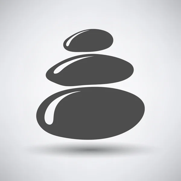 Stapel Spa stenen pictogram — Stockvector