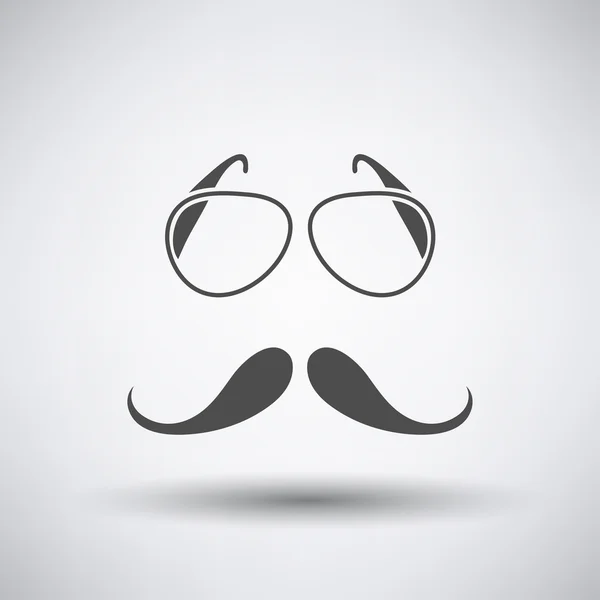 Gafas y bigote icono — Archivo Imágenes Vectoriales