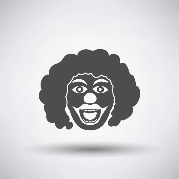 Fiesta payaso cara icono — Vector de stock