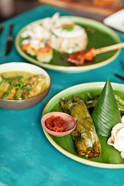 Bali dili Nasi campur — Stok fotoğraf